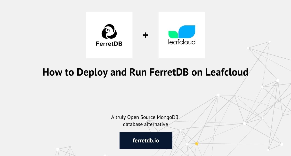 How to Deploy and Run FerretDB on leafcloud