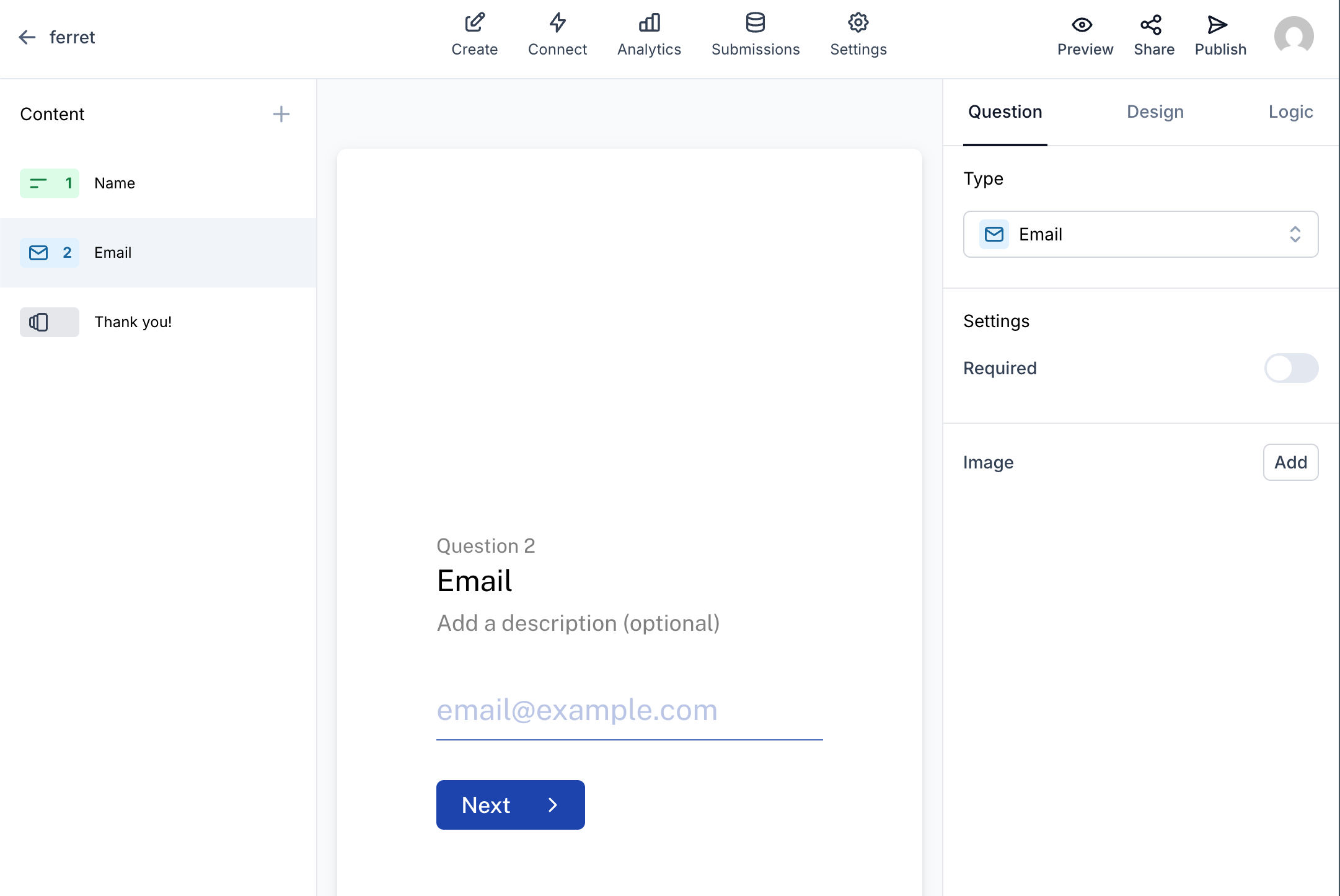 HeyForm Form Example