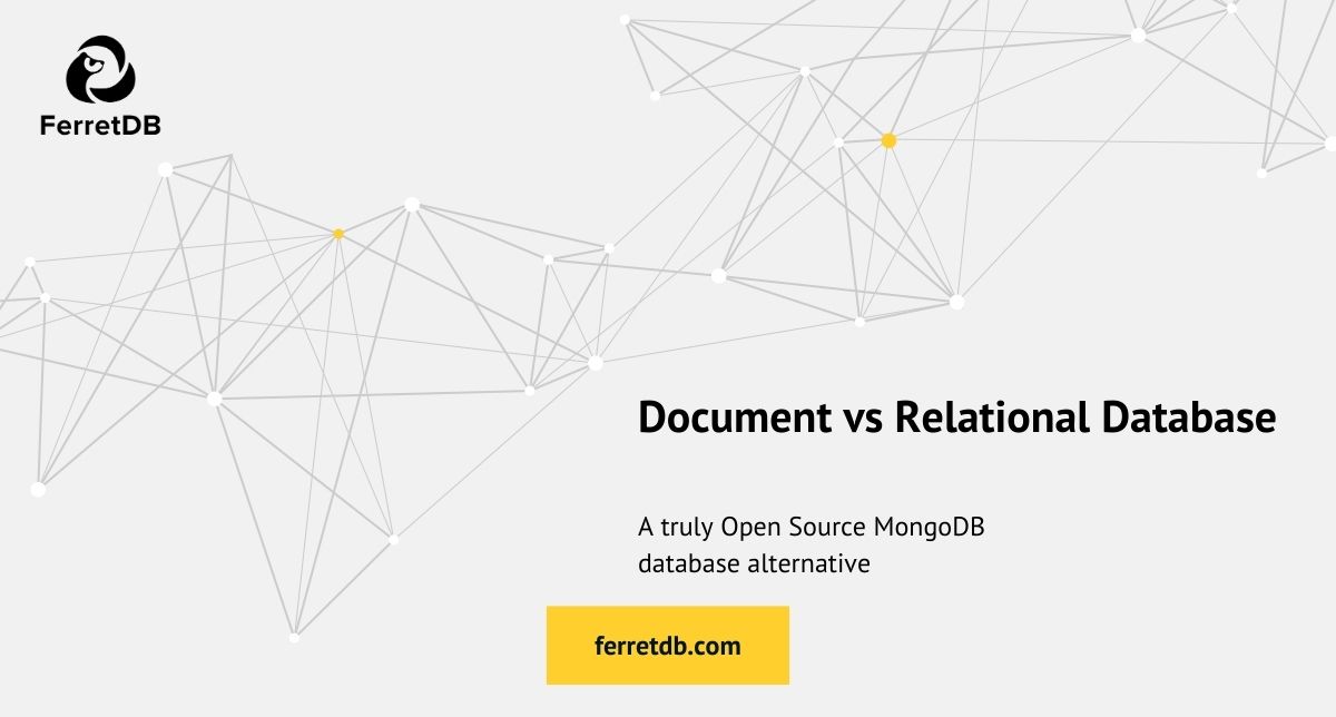 Relational database vs document database